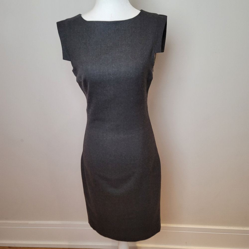 Ted Baker MIDI Dress Size 1 Gray - Picture 4 of 16